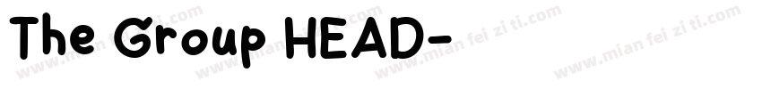 The Group HEAD字体转换